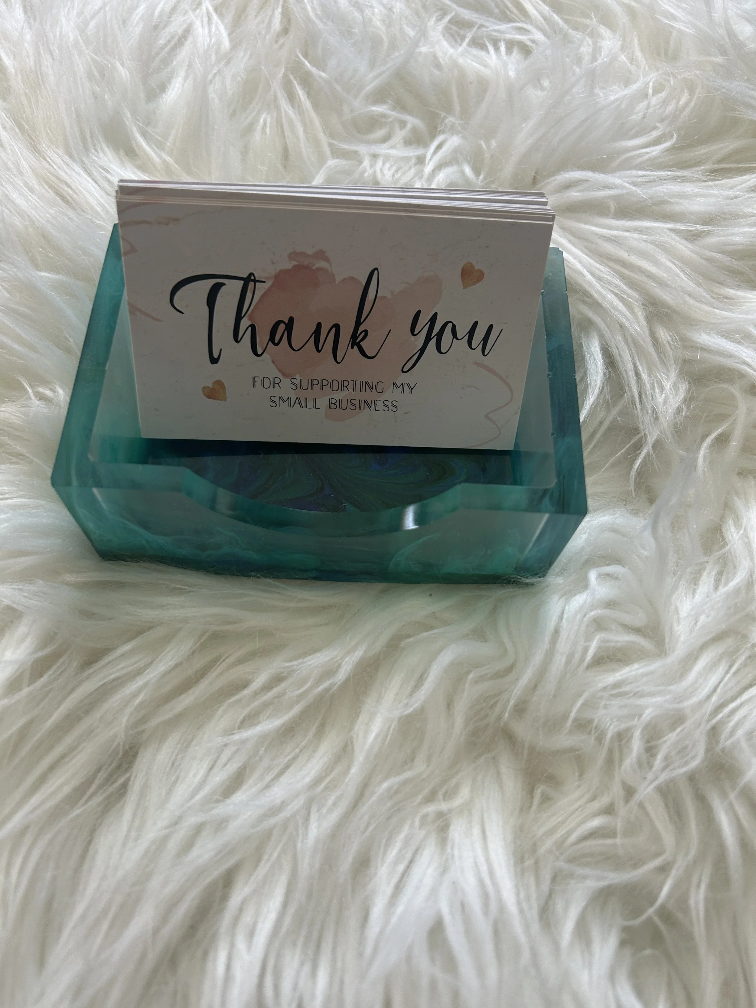 Resin Business Card Holder