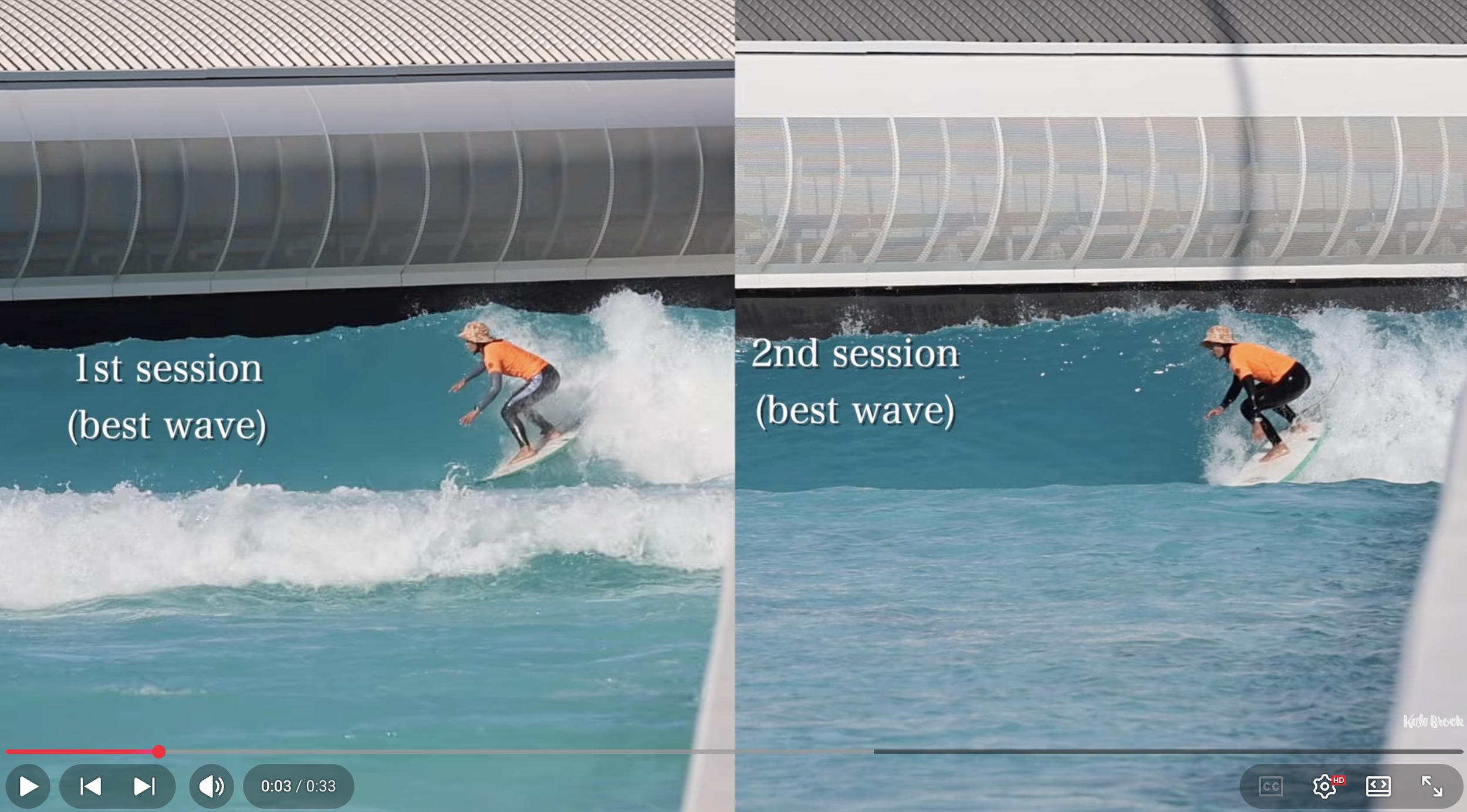Beginner: Forehand top turn progress over the last 12 months
