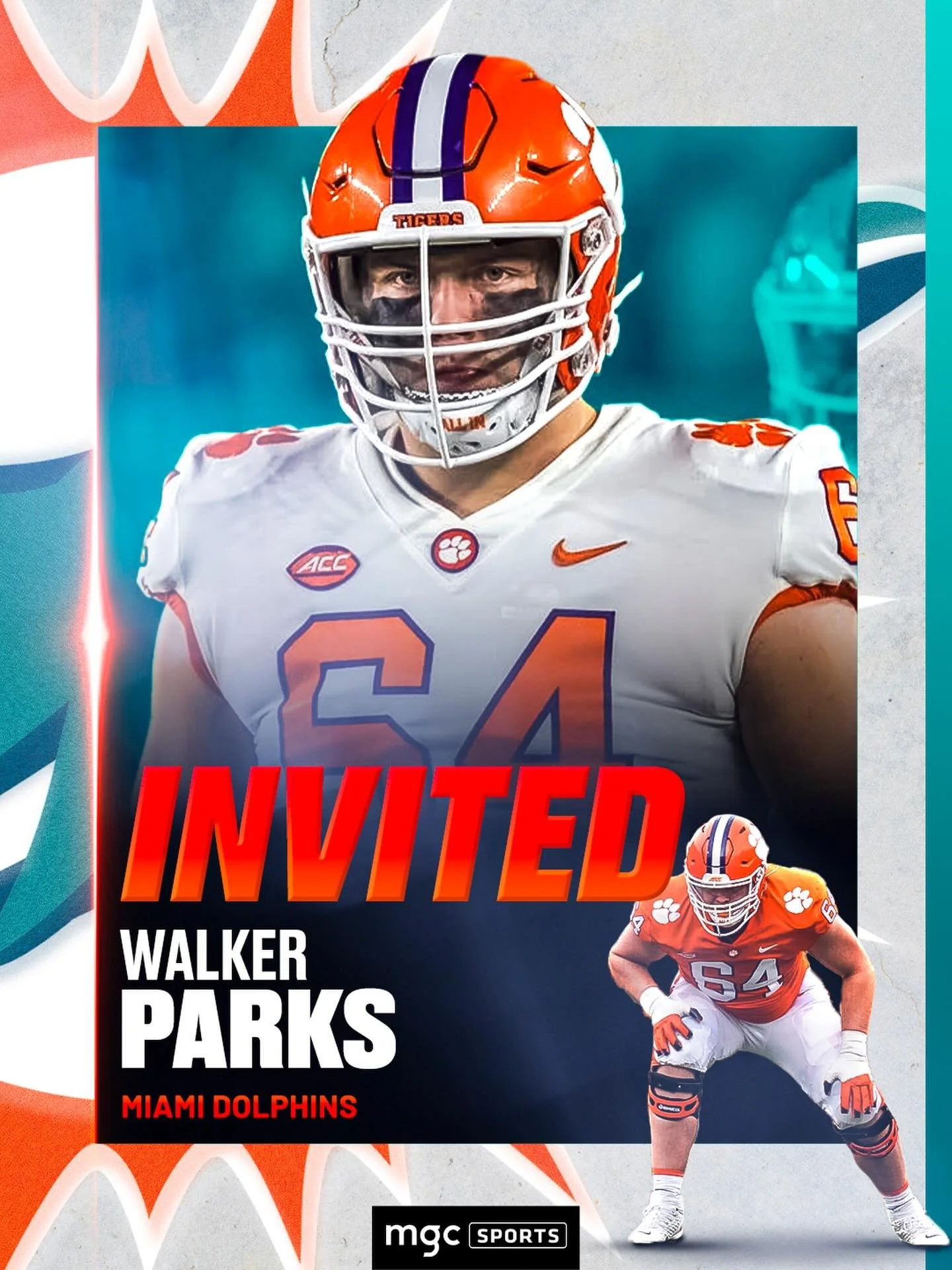 Congrats, Walker!

Parks receives an invite to Dolphins Rookie Mini Camp.