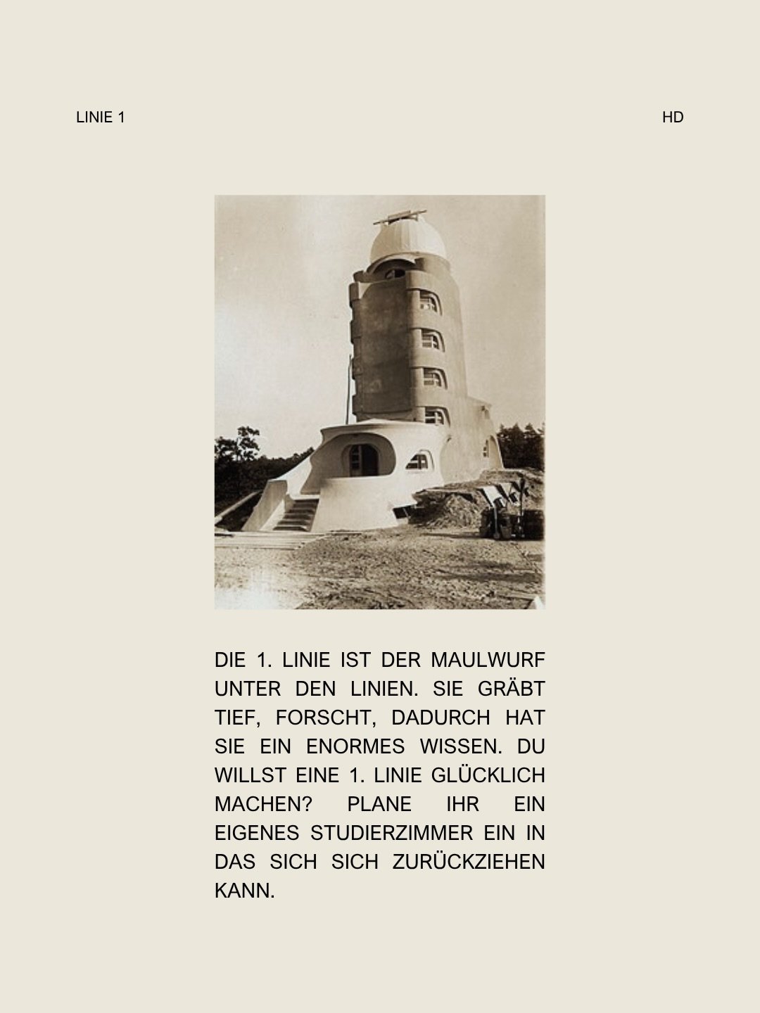 Die 6 Human Design Linien als Geb&auml;ude.

Die 6 Linien im Human Design spiegelt die Energie der Archetypen wieder die einen Menschen pr&auml;gen. Je nach Profil dominieren 2 dieser Linien.

Ich bin neugierig !!

In welcher Linie findest du dich wi