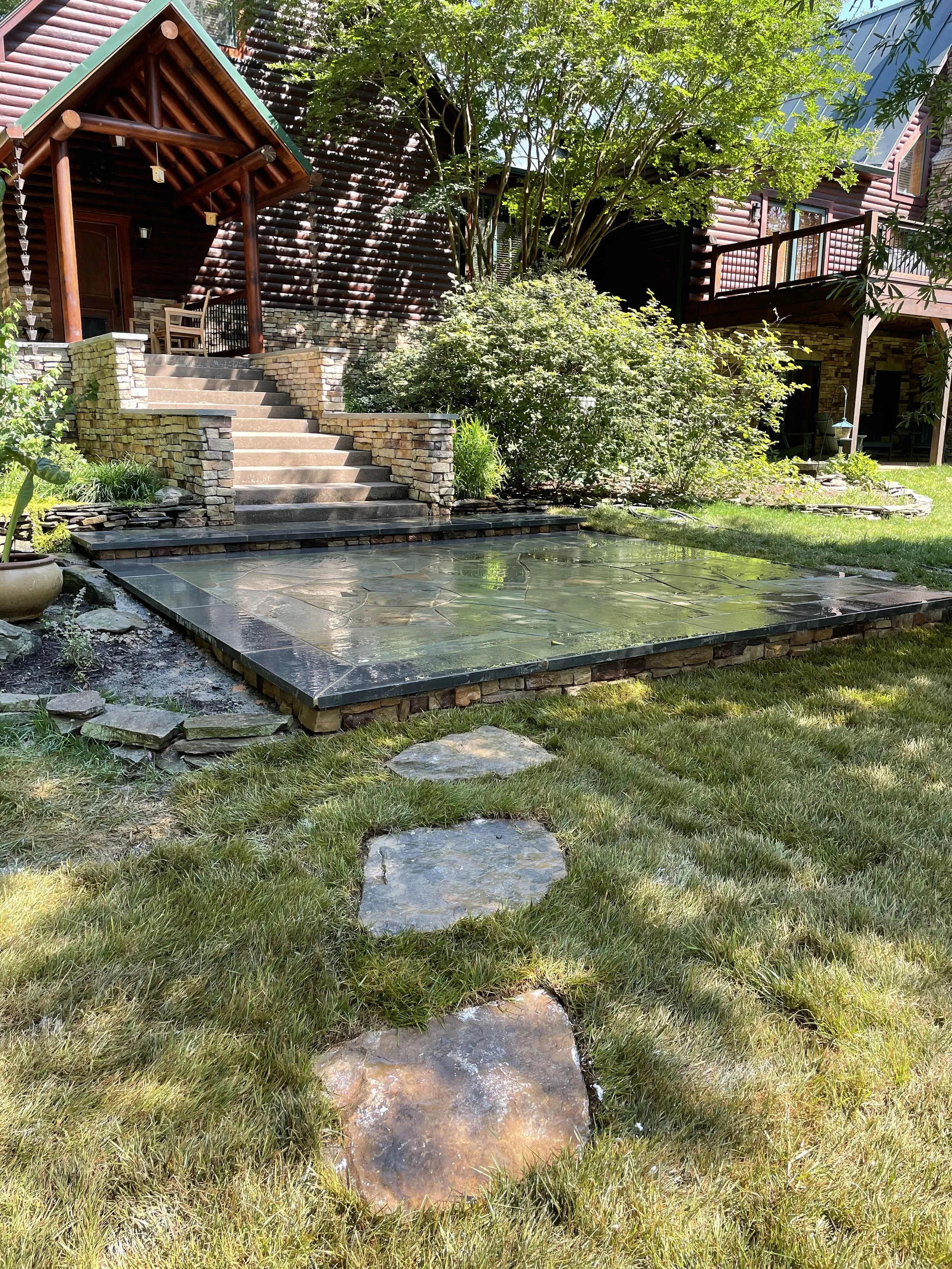 Custom Patio Hardscape Outdoor Living Charlottesville Backyard Virginia