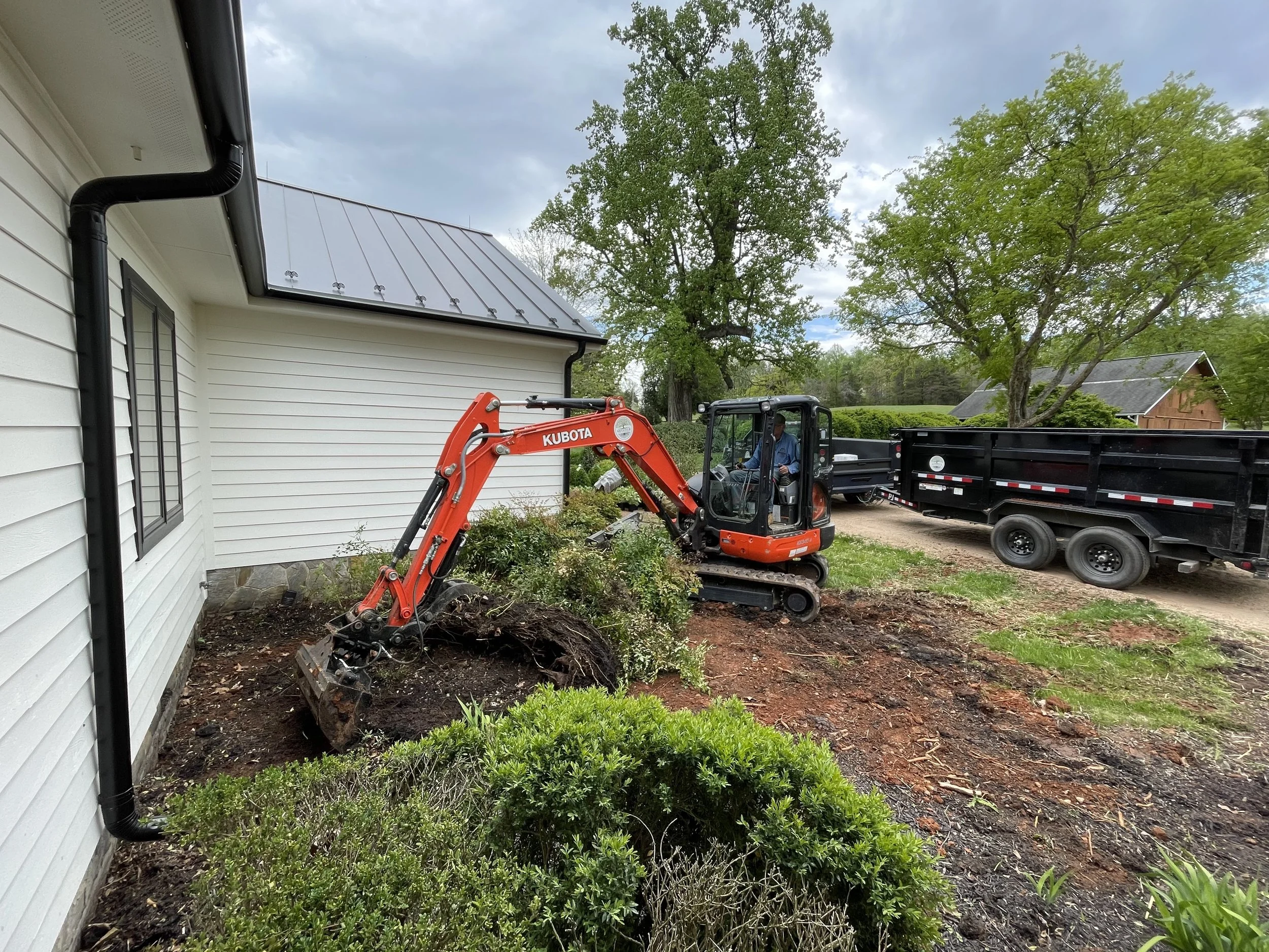 Grading Skid Steer Bobcat Service Company Albemarle County VA