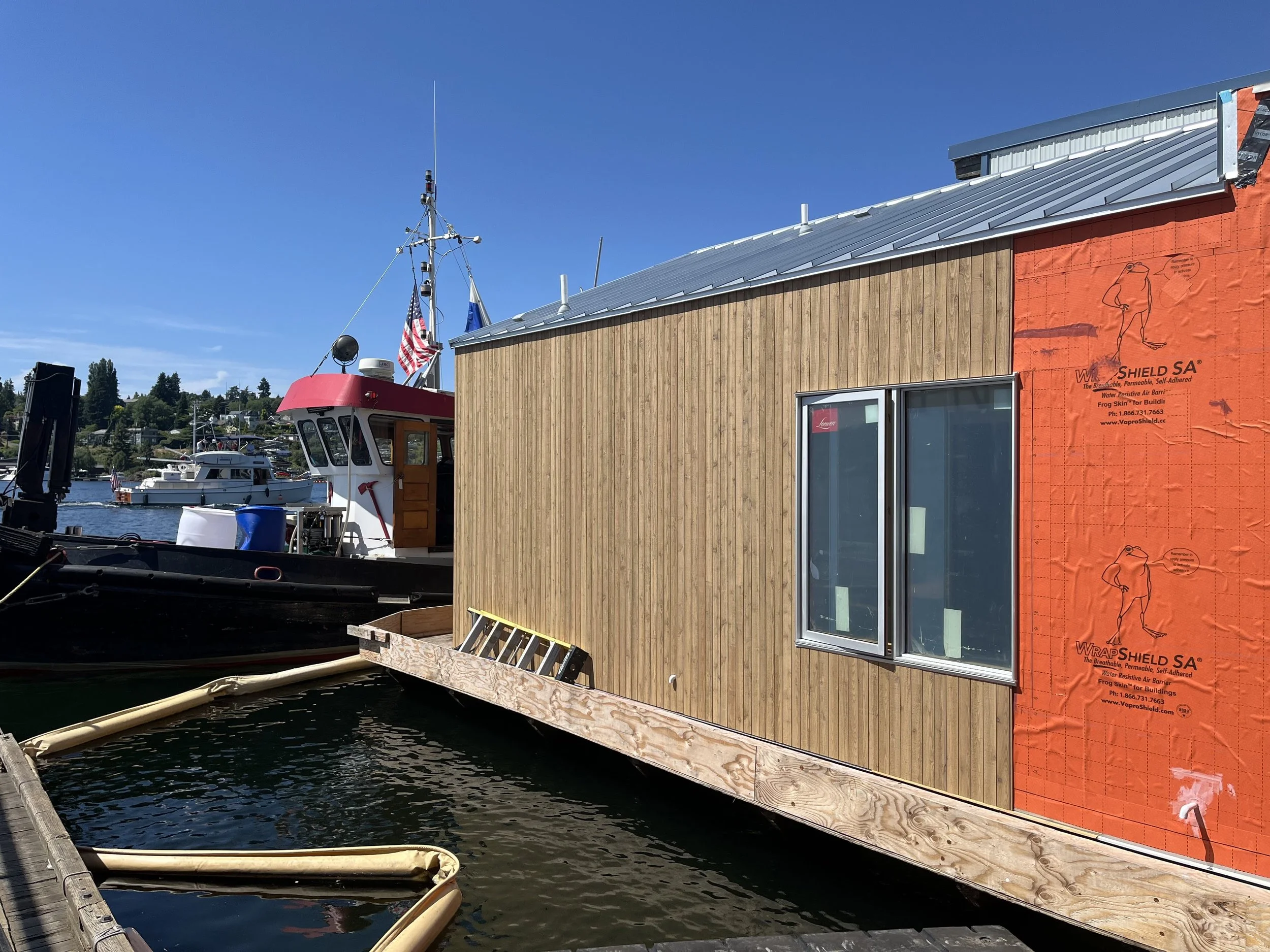 Houseboat Cedar Siding