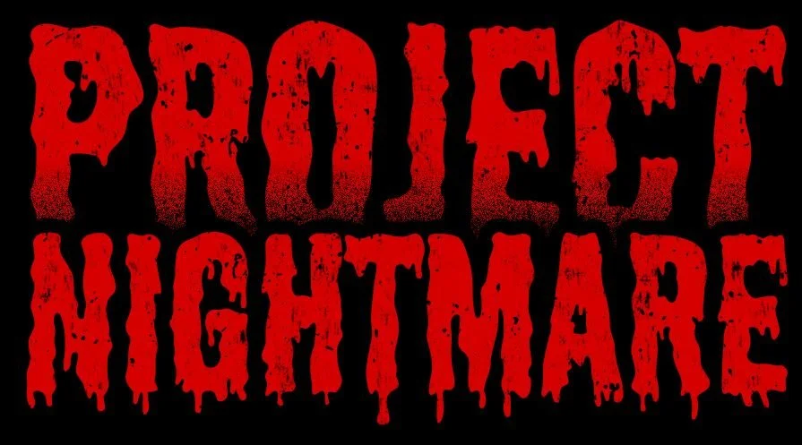 Red dripping text on black background reads 'PROLEF NIGHTMARE' in a horror style font.