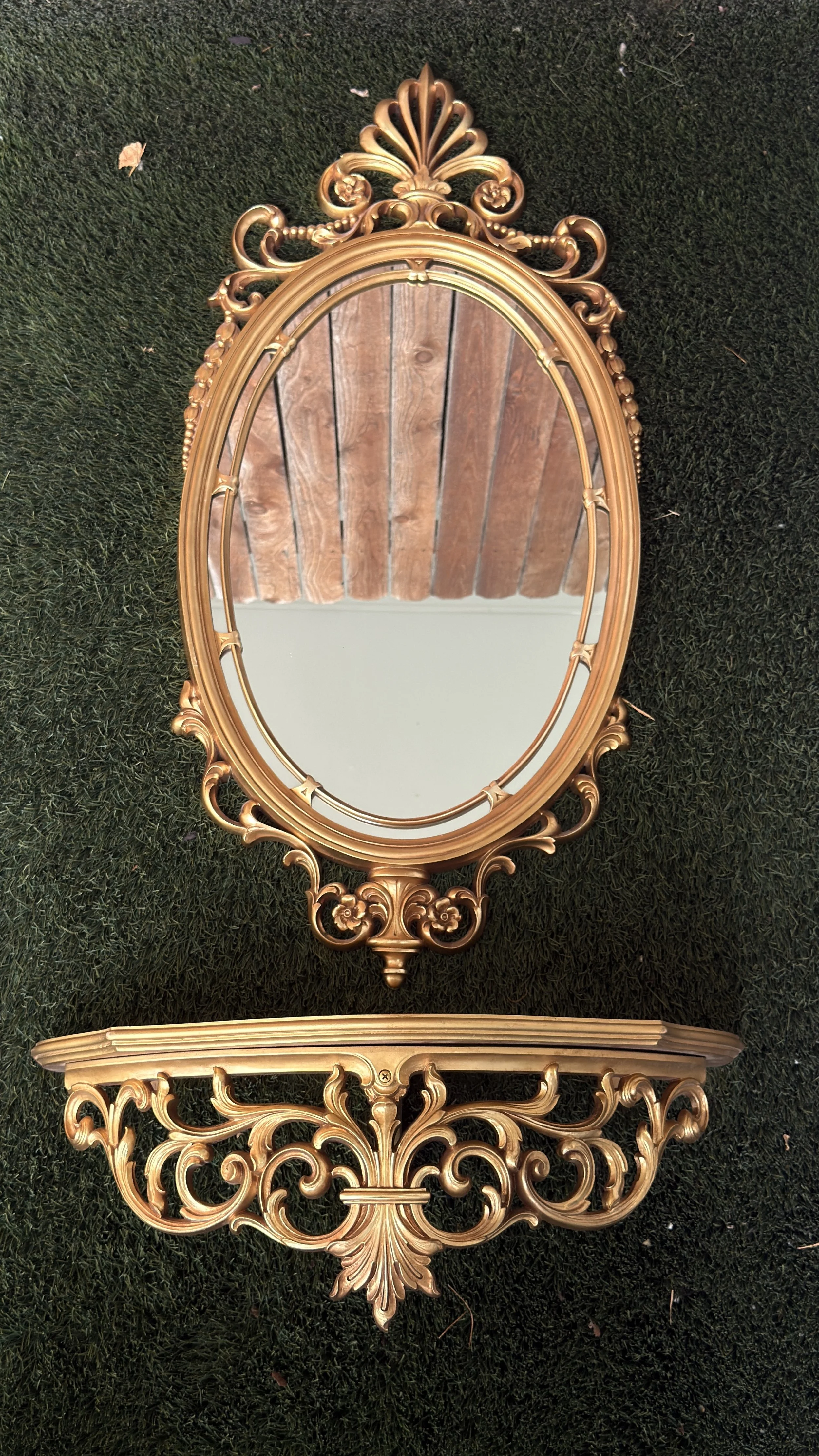 Ornate Gold Bracket Shelf