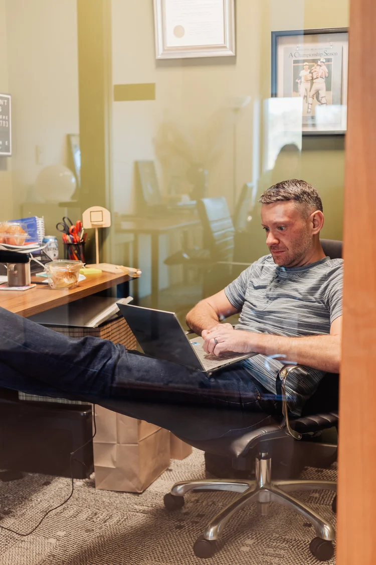 Member working in a private office at TARRA Denver