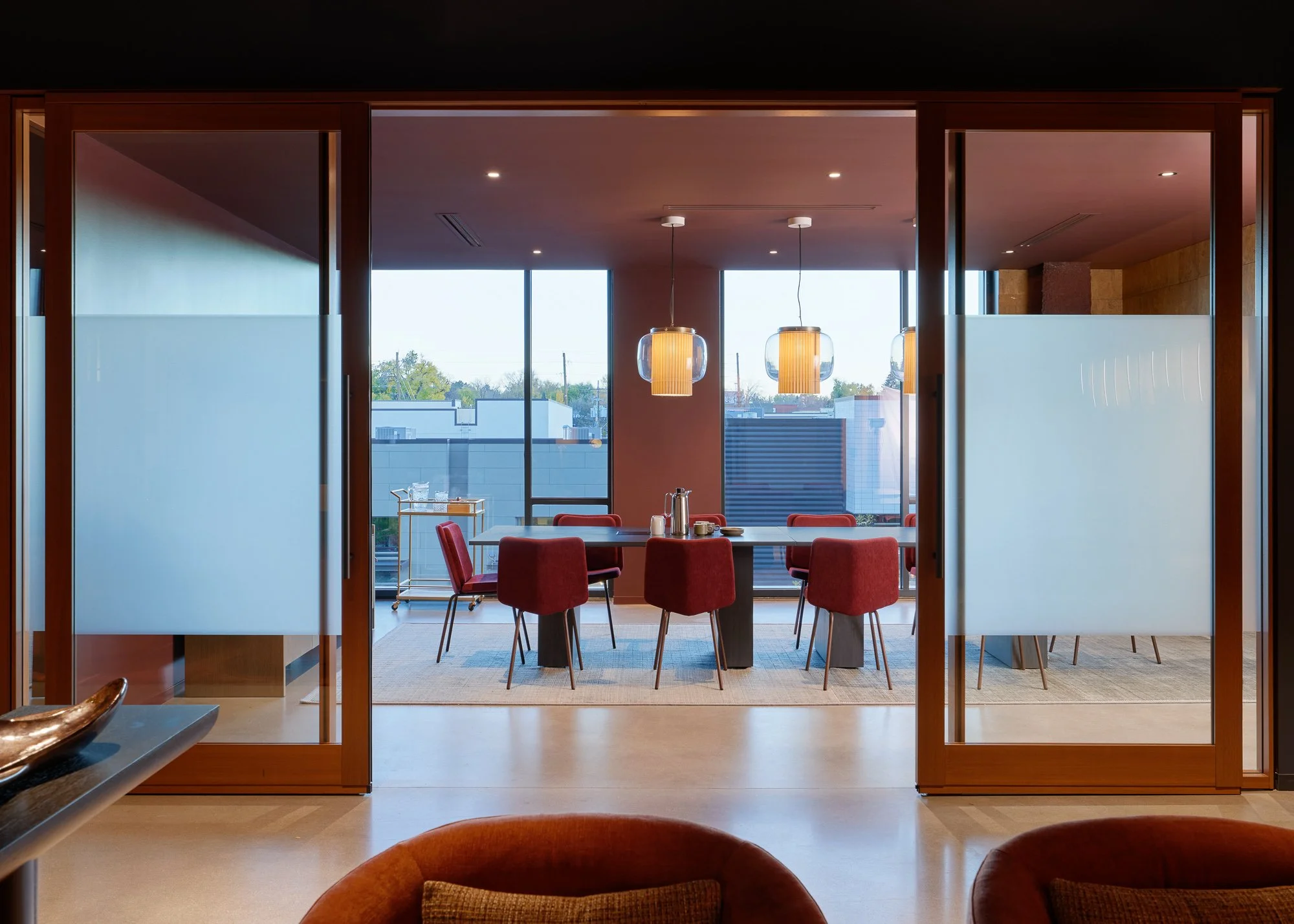 Professional conference room in Denver's 9+Co