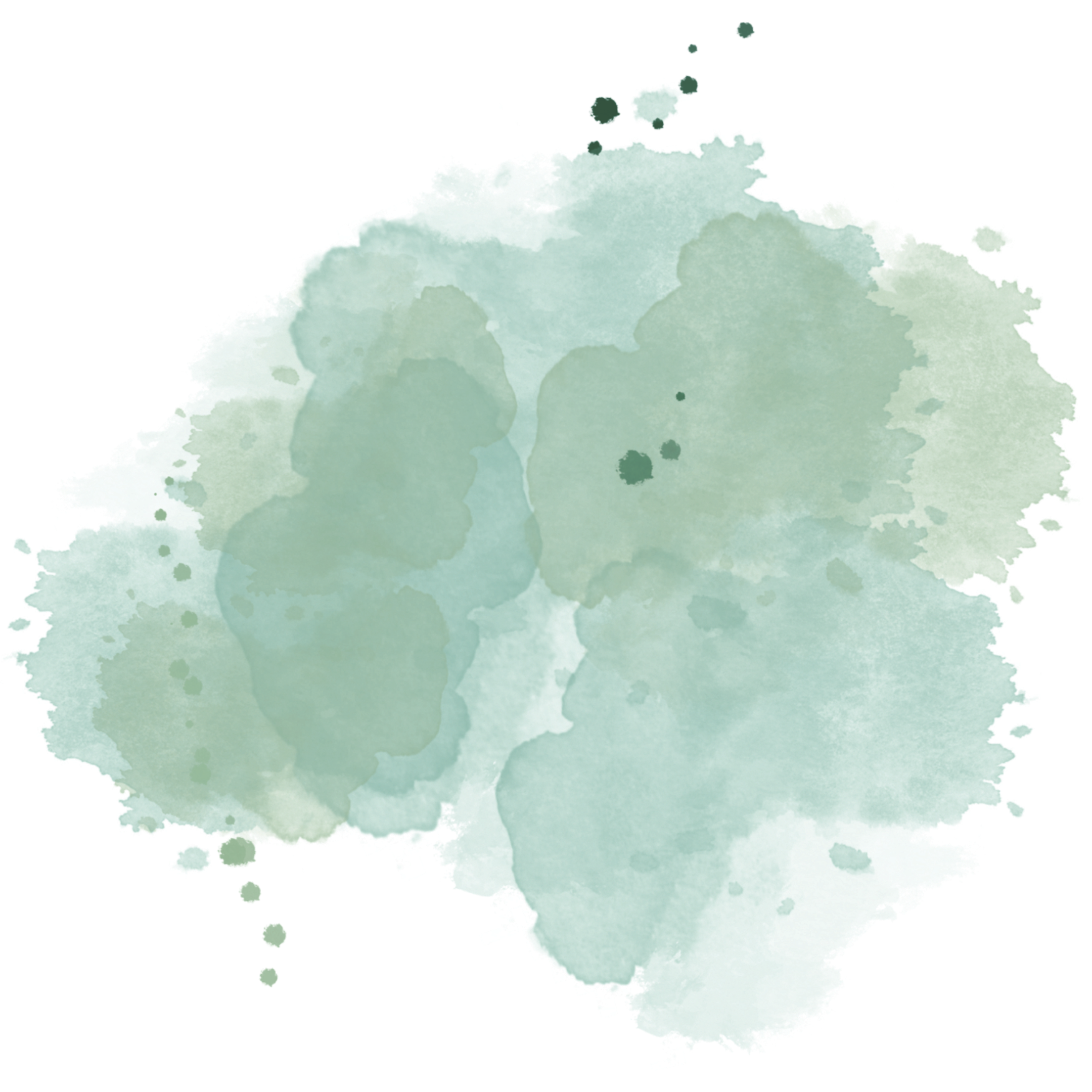 A watercolor map of the world with continents in light green, showing landmasses and some water bodies, with no additional labels or details.