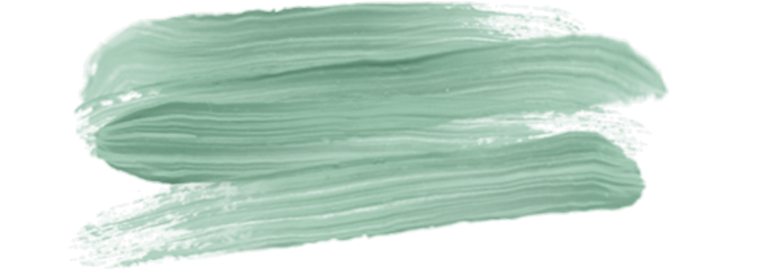 A light blue-green paint stroke on a transparent background.