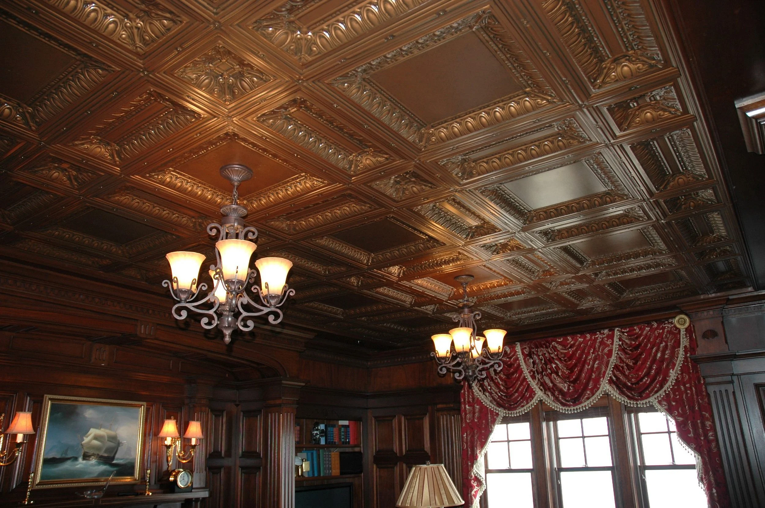 R D Wood Group - Groton Long Point - Renovation-Copper-Ceiling-scaled.jpg