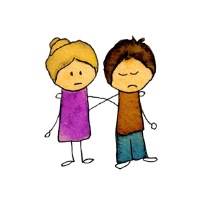 Female and male supporting one another with family counseling focused on communication and connection