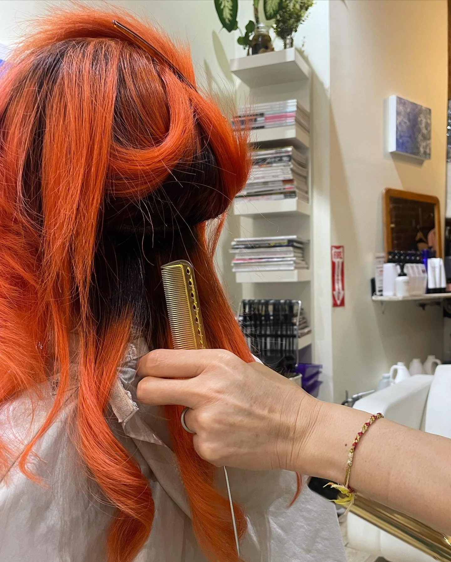 ✂️🎃#orangecolor #nyc #kaminotechnyc #haircut#halloween #2023 #kaminotech