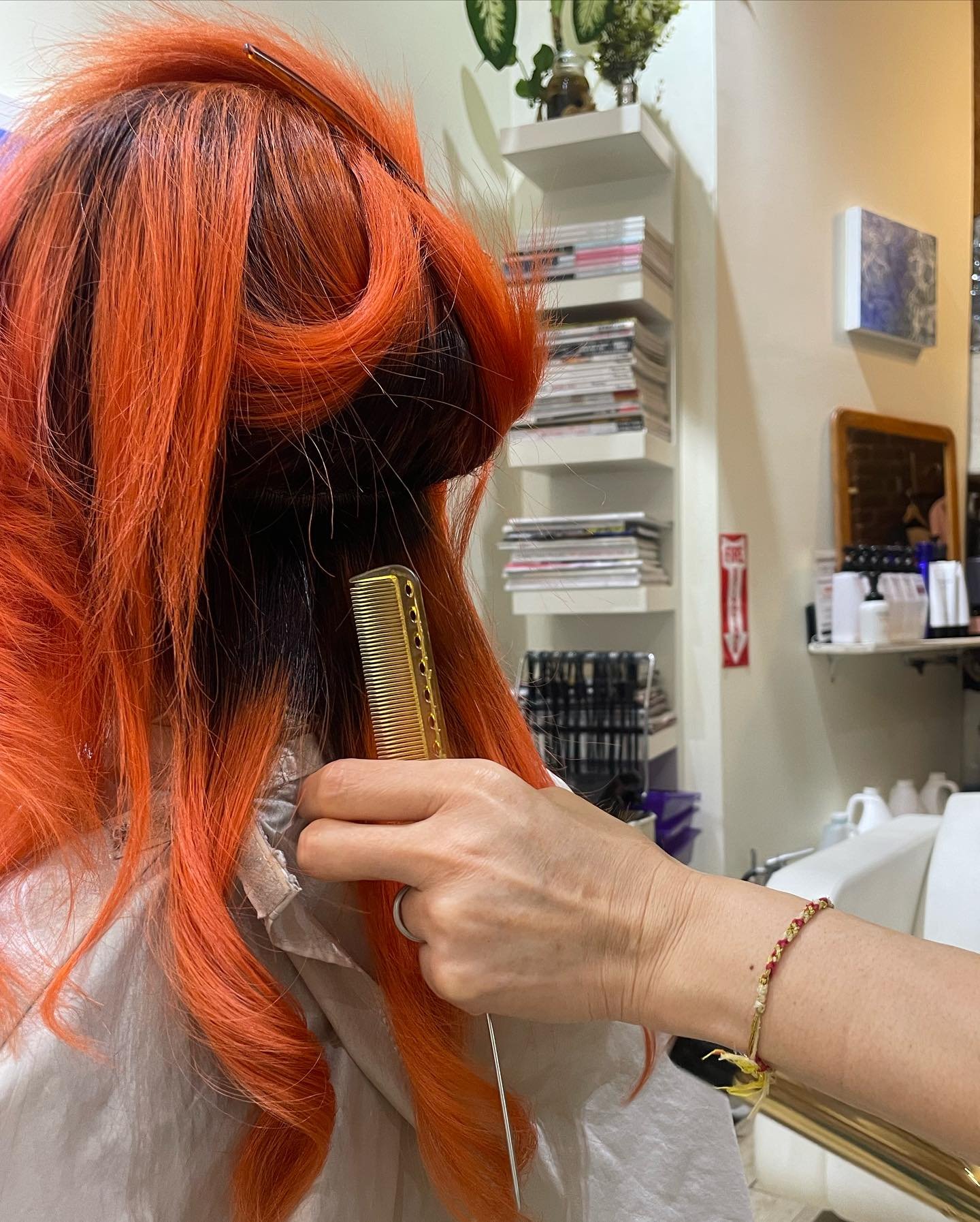 ✂️🎃#orangecolor #nyc #kaminotechnyc #haircut#halloween #2023 #kaminotech