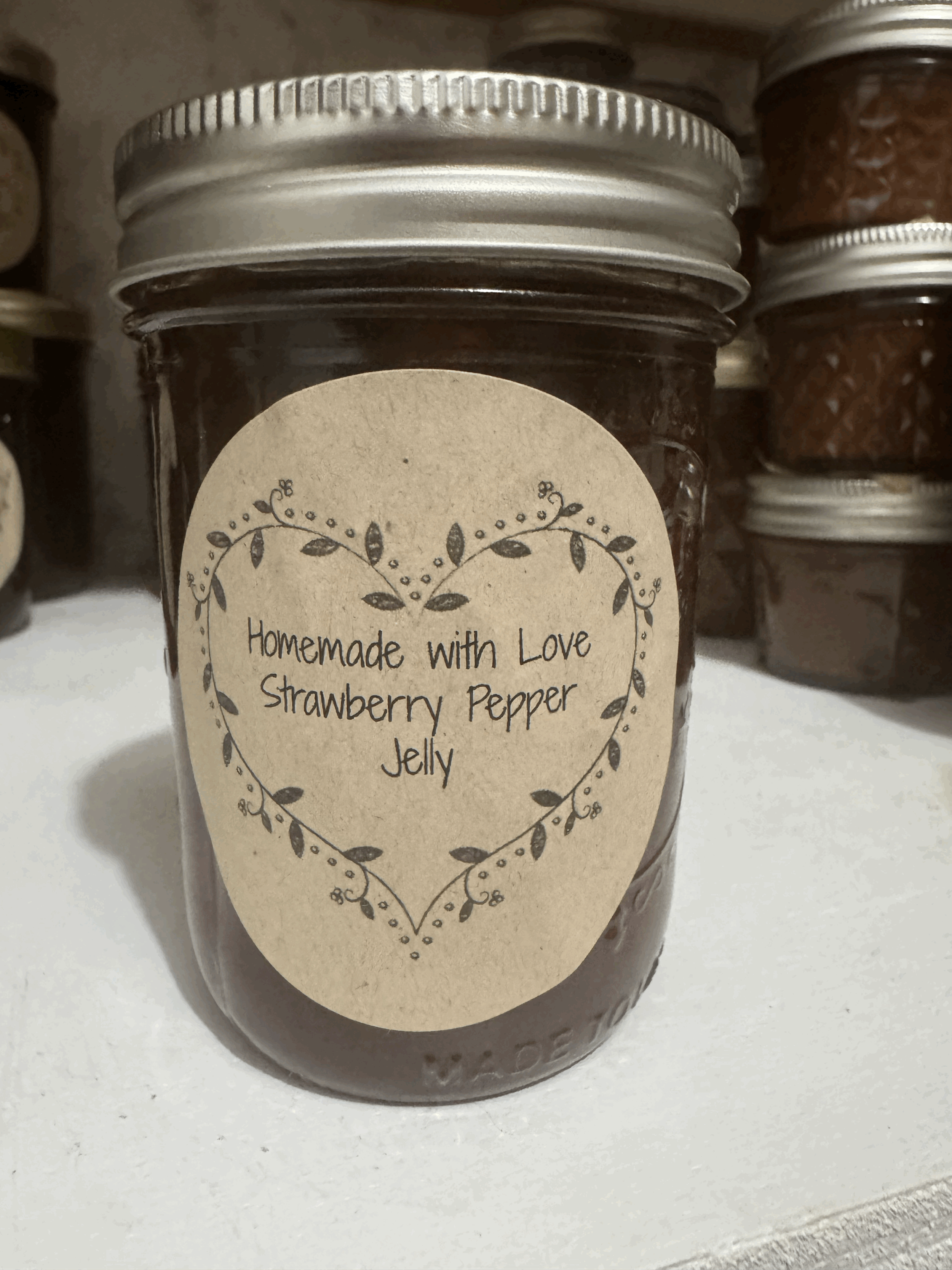 Strawberry Pepper Jelly  4 ounce