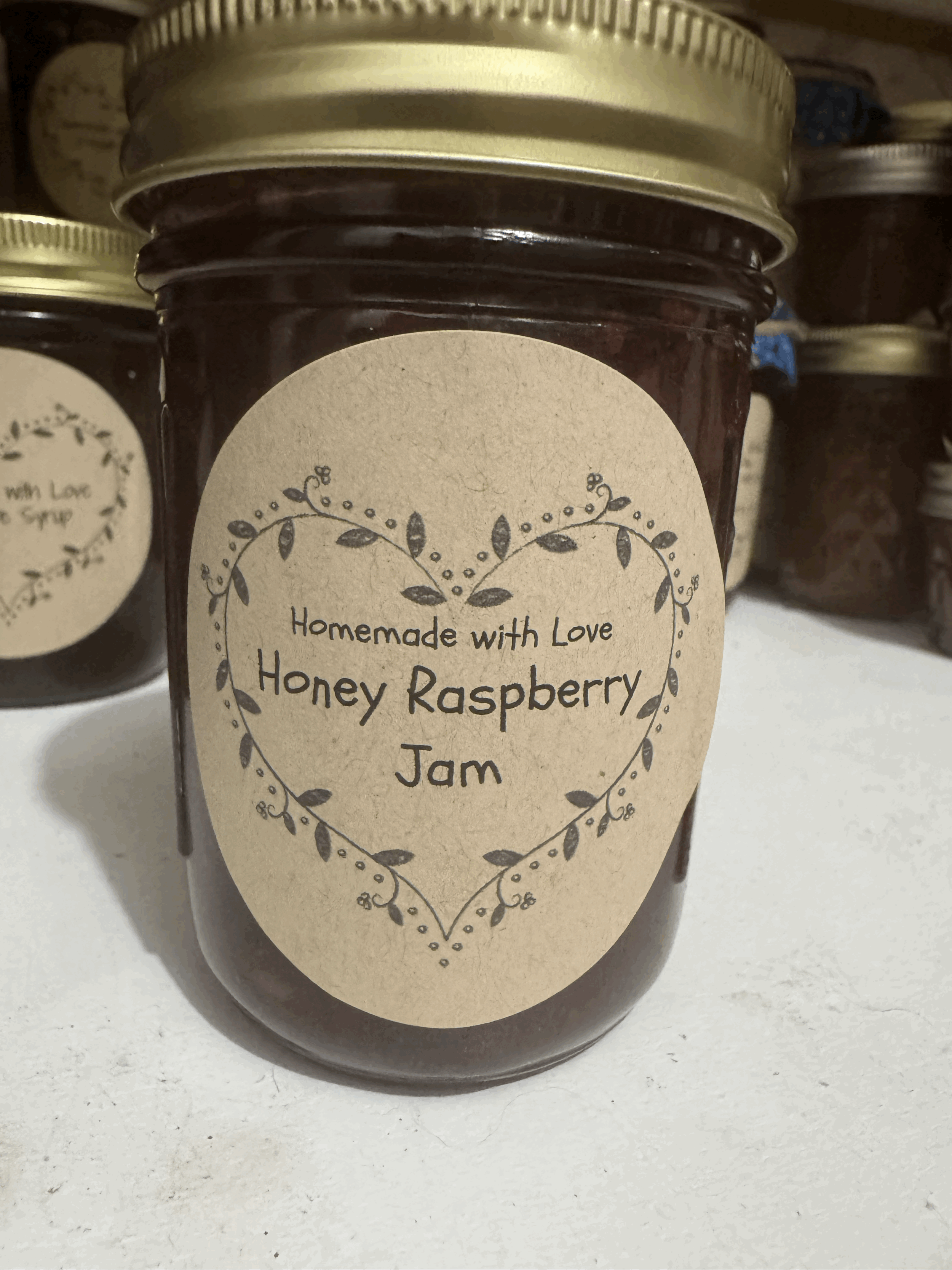 Honey Raspberry Jam 8 ounce