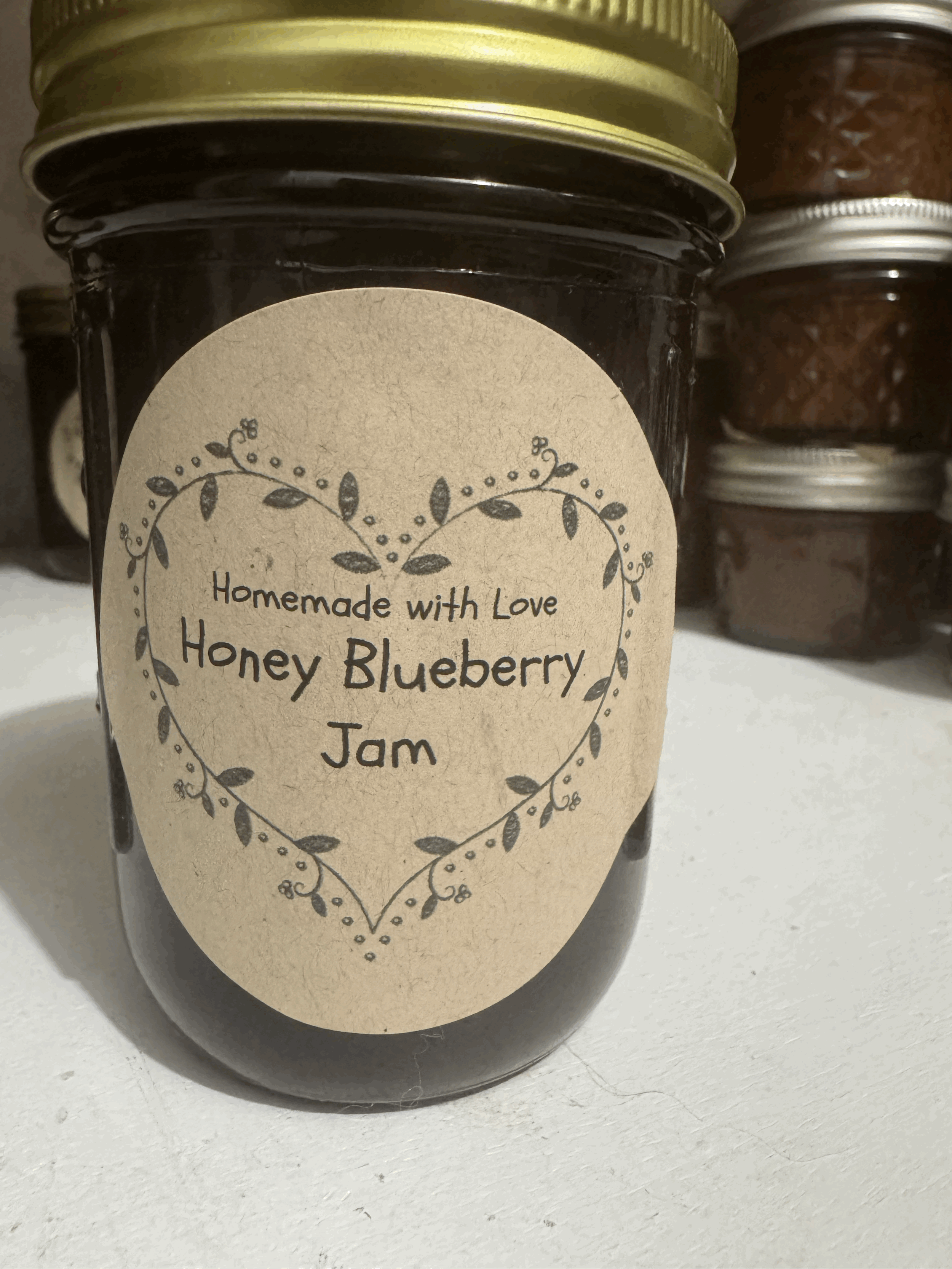 Honey Blueberry Jam 8 ounce