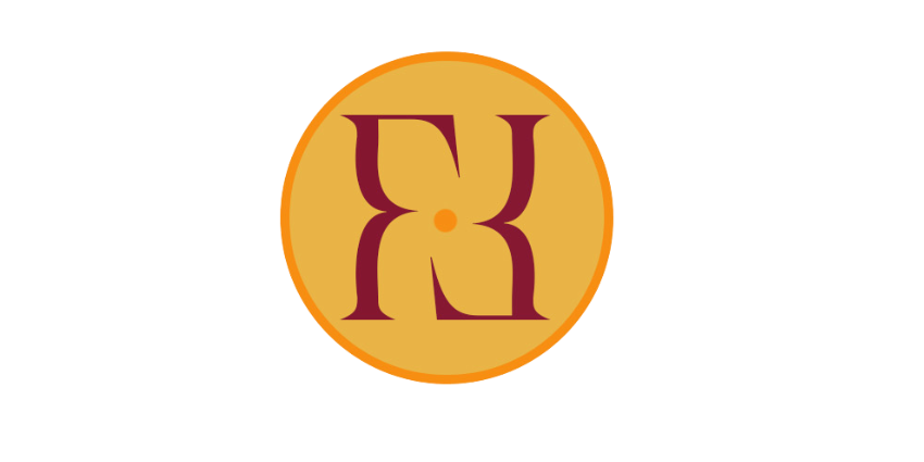 Logo of a coffee shop or cafe with a stylized letter R inside a circle, with the name 'Roast House' written to the left