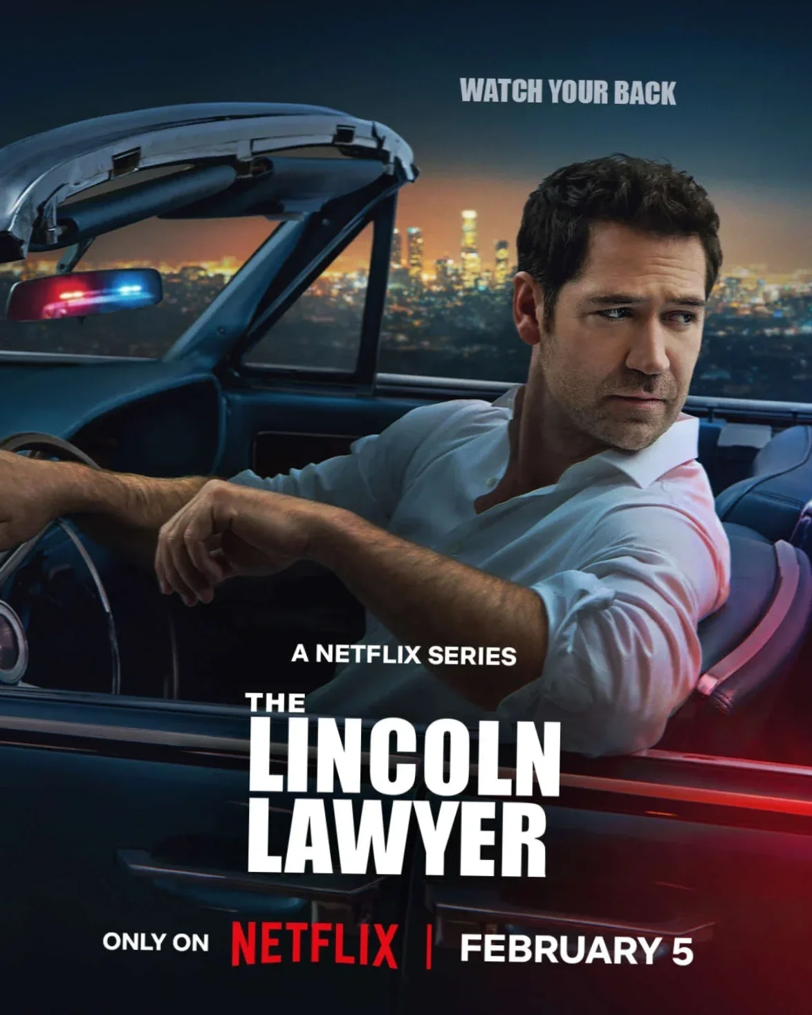 Promotional for trailer for Season 4 of the Netflix series "The Lincoln Lawyer".