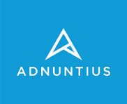 The Adnuntius logo with a white stylized letter A on a blue background.