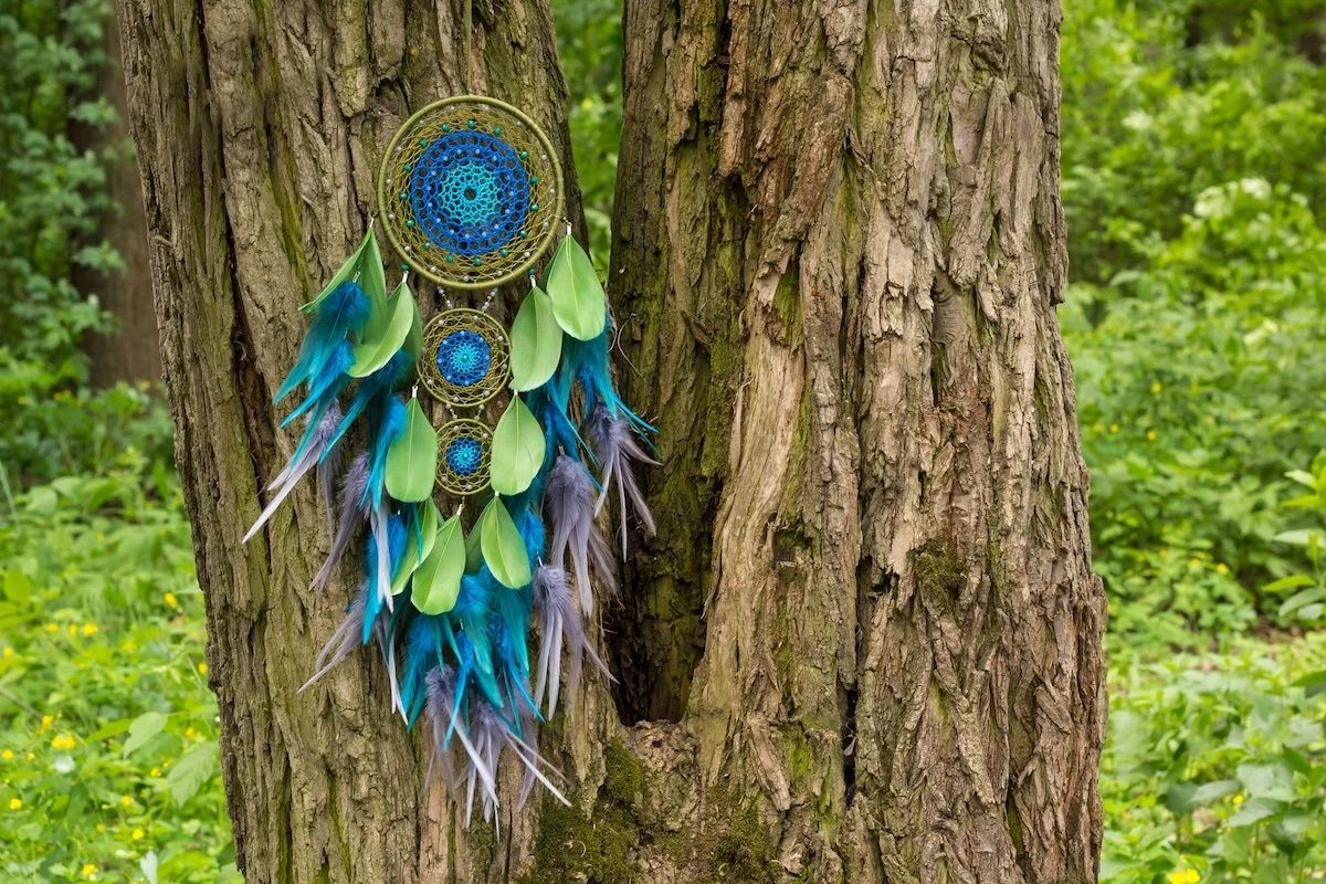 Dream catcher on a tree