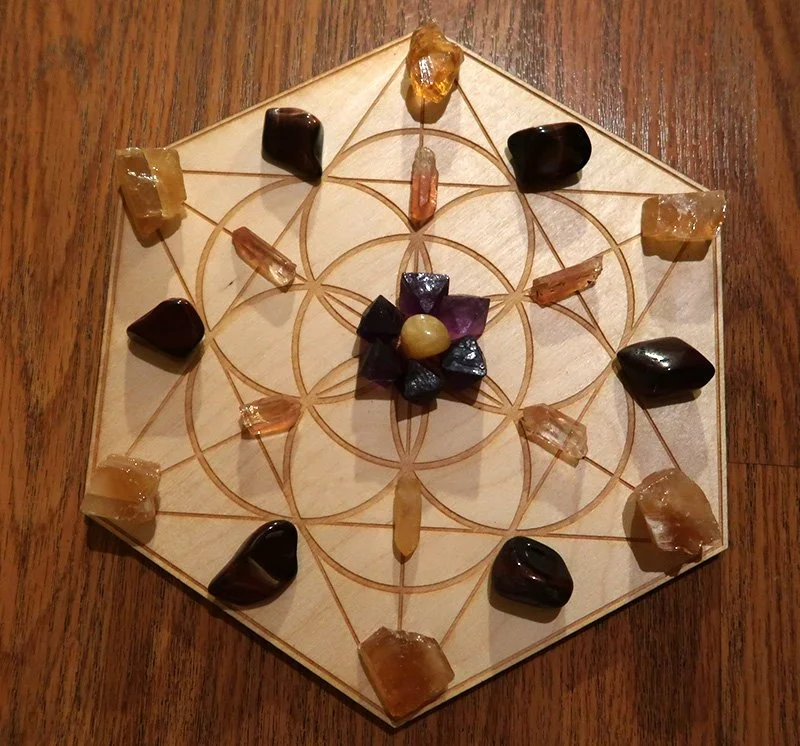 Crystal grid: Golden life force