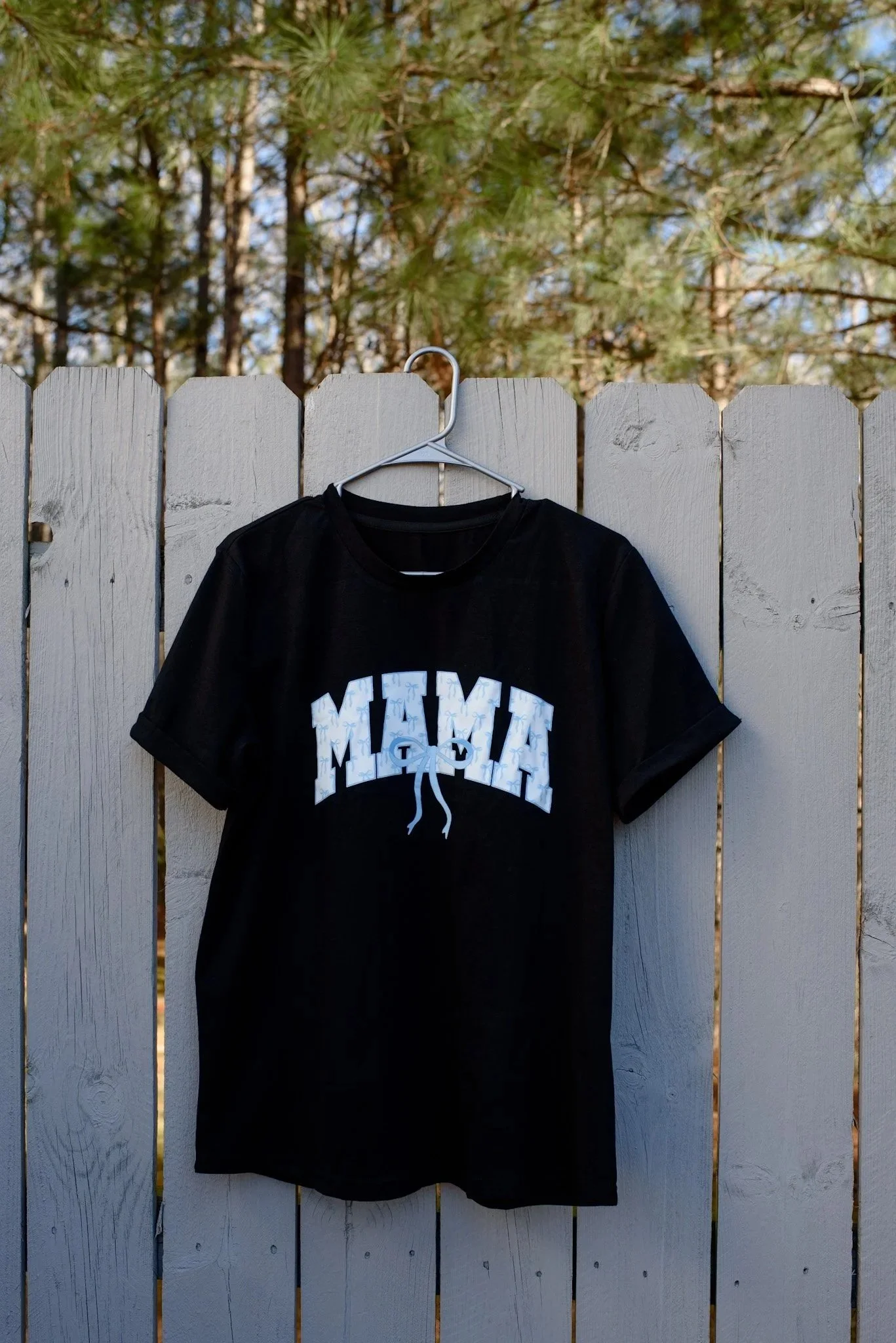 Blue Bow Tie MAMA T-shirt