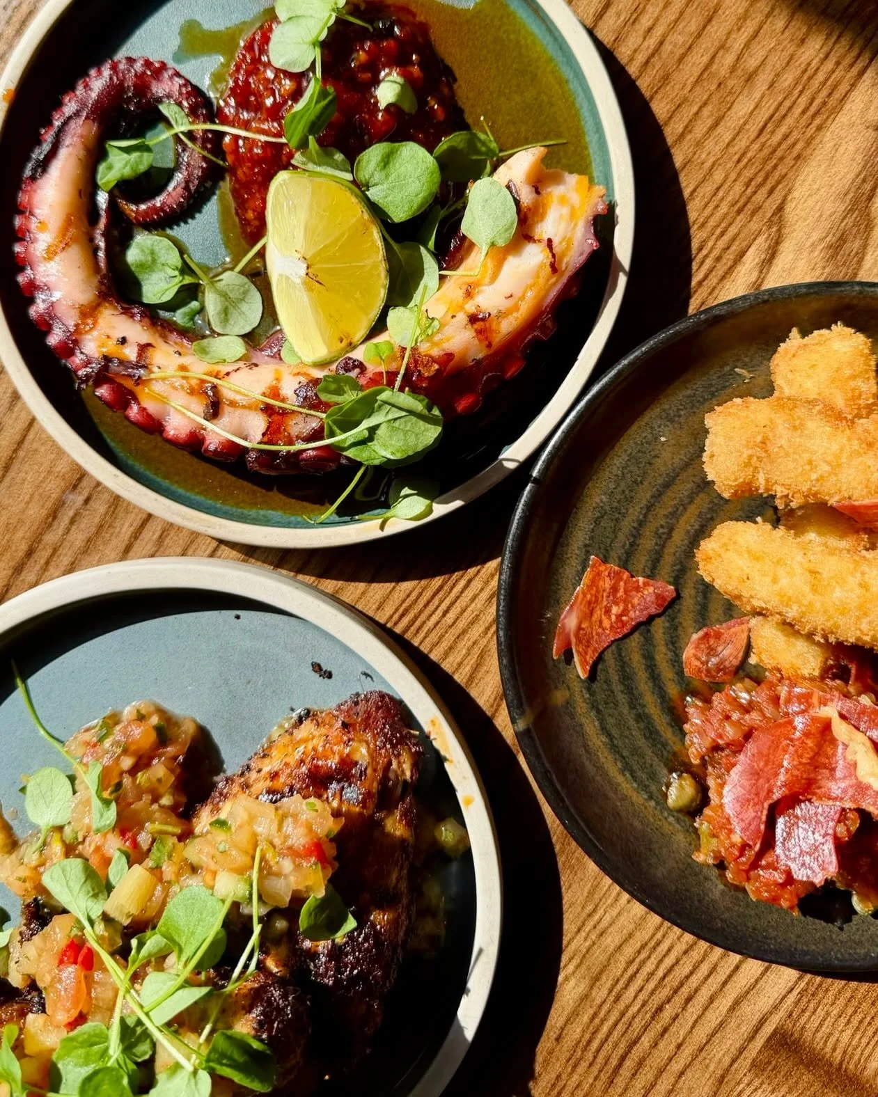 Spare a thought for our poor, beleaguered colleagues today. They had to try ALL the new menu dishes for the upcoming Spring/Summer menu.

I'm honestly surprised medals weren't conferred. The little troopers.