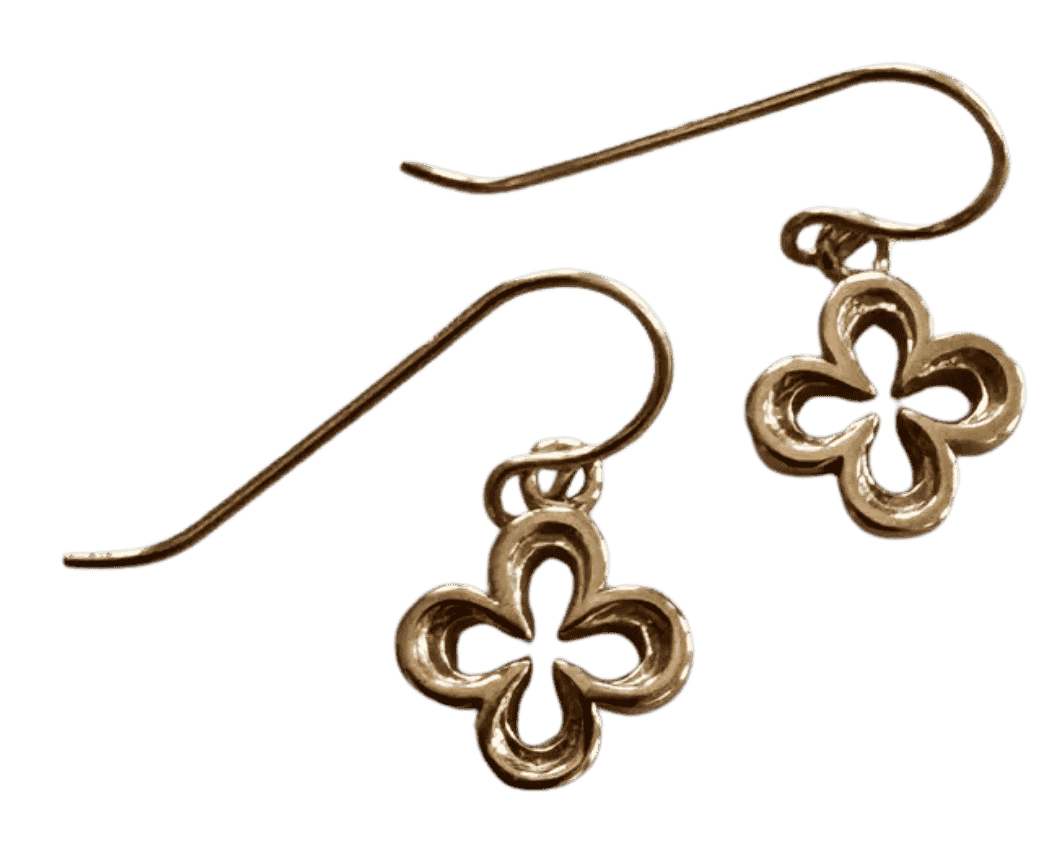 MIMOSA Old State Capitol quatrefoil earrings inspired by Baton Rouge Gothic architecture.