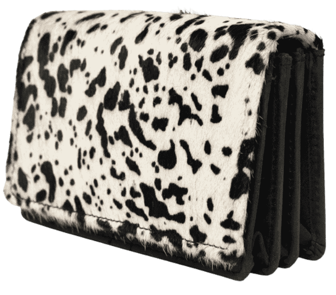 Arrigo Leather Black Buffalo Ladies Wallet - Cow Print (R).png