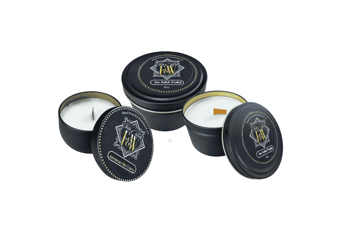 Faith & Wicks Scented Tin Candle Collection