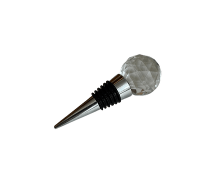 Crystal Ball Wine Bottle Stopper — Stainless Steel