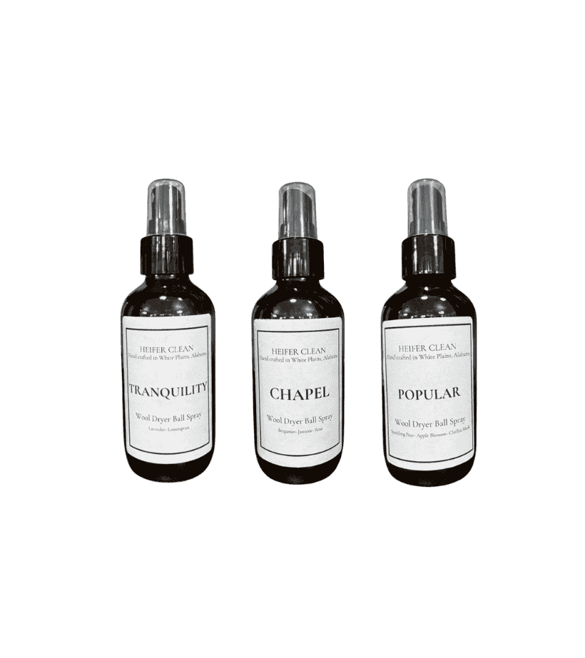 Heifer Clean Wool Dryer Ball Spray Collection