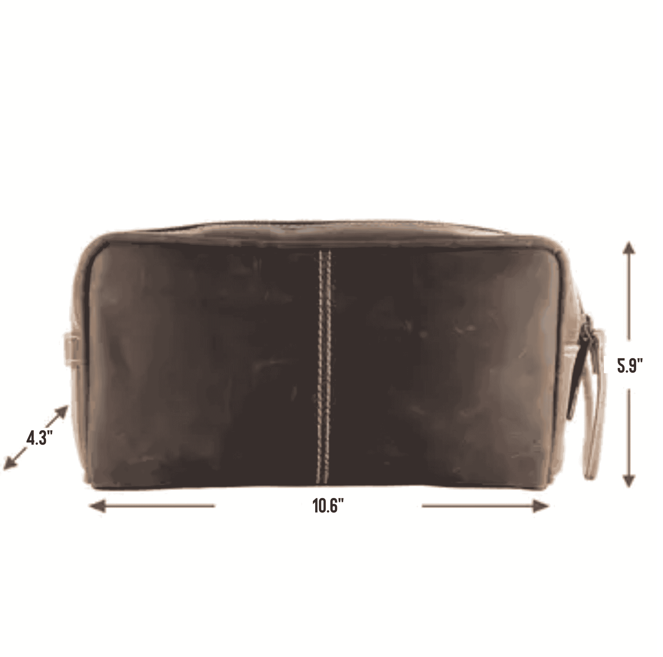 Arrigo Leather Men's Toiletry Bag - Cognac (Size).png
