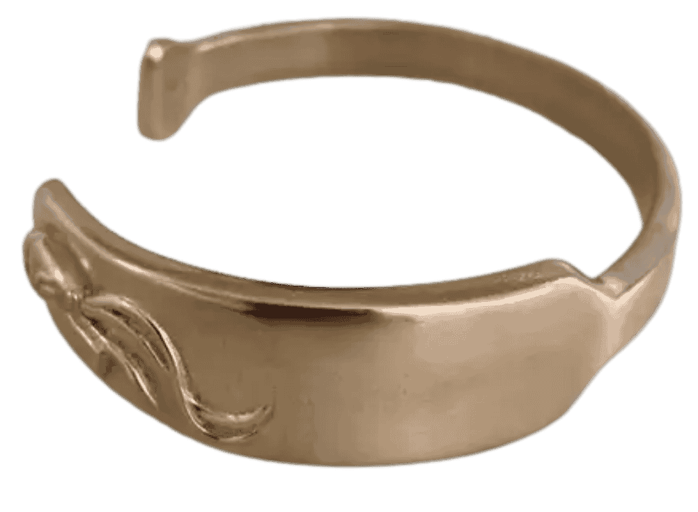 Adjustable crawfish cuff bracelet handmade in South Louisiana by MIMOSA jewelry.