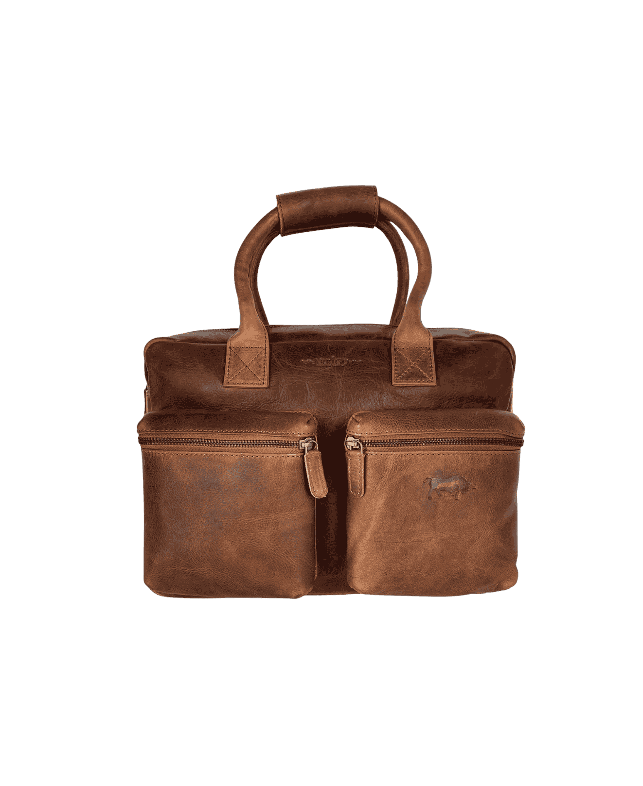 Arrigo Leather Large Western Bag - Cognac.png