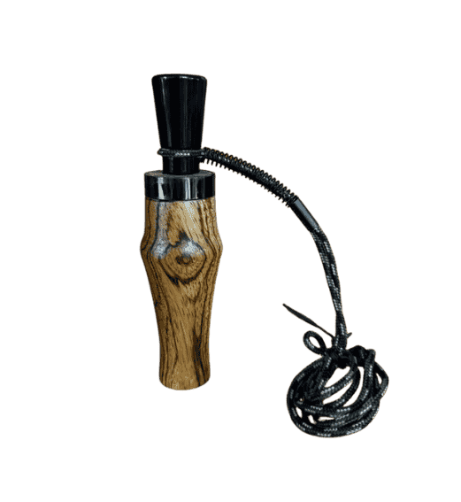 Zebrawood Hand-Turned Single Reed Duck Call — J. Baker Louisiana