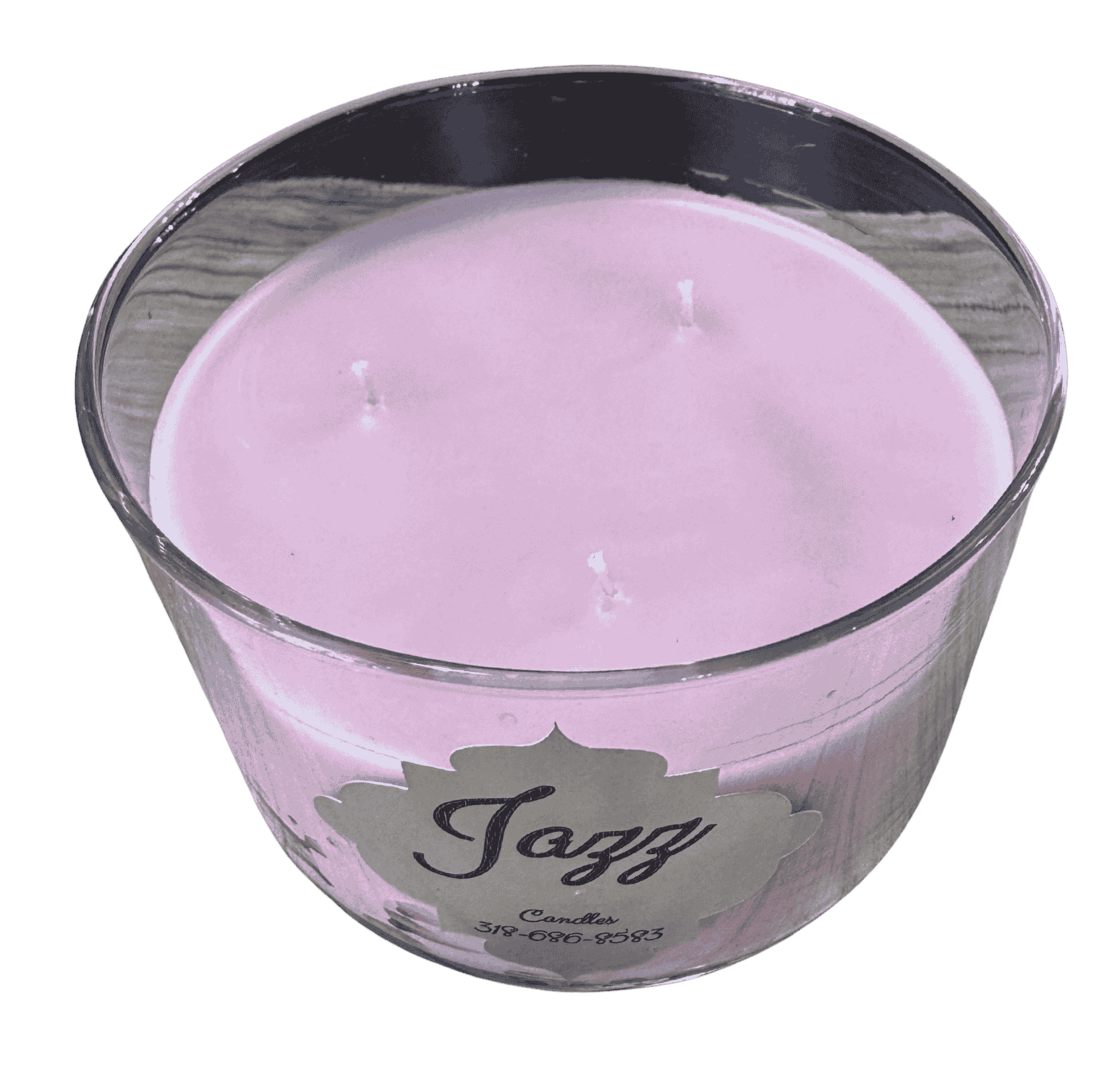 Birds of Paradise — Jazz Candles Birds of Paradise triple wick scented candle in clear glass jar.