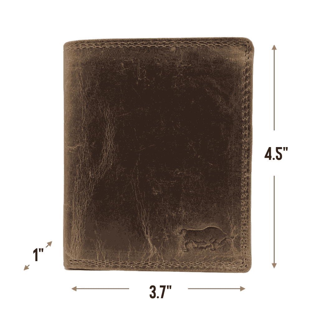 Arrigo Leather Men's Billfold - Cognac (Size).png