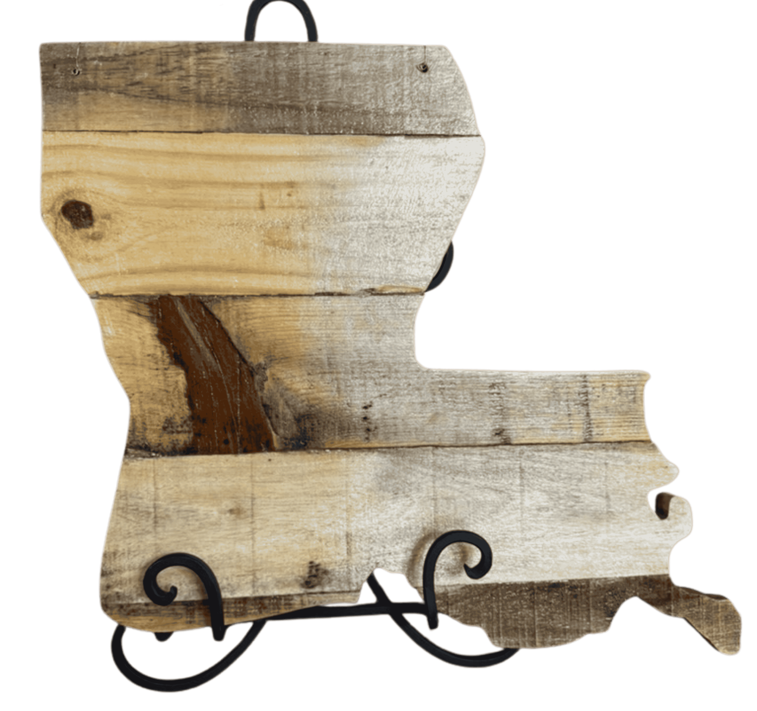 Louisiana Rustic Wood Wall Art