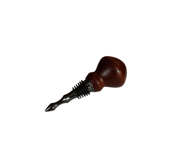 Padauk Hand-Turned Bottle Stopper — J. Baker Louisiana
