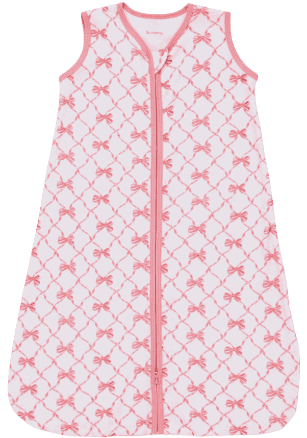 Lollybanks Baby Sleep Sack, 100% Organic Cotton - Beautiful Bows.png