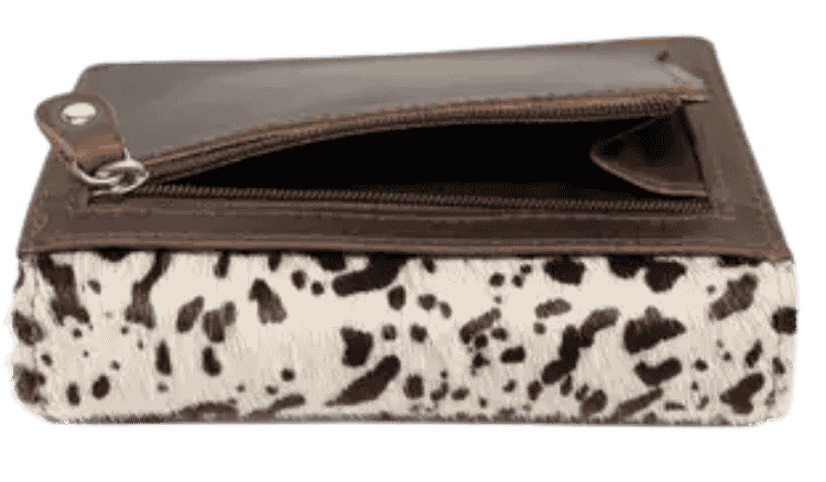 Arrigo Leather Black Buffalo Ladies Wallet - Cow Print (B).png