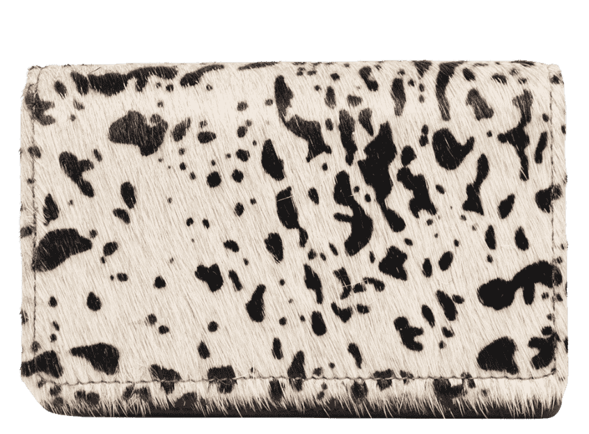 Arrigo Leather Black Buffalo Ladies Wallet - Cow Print.png