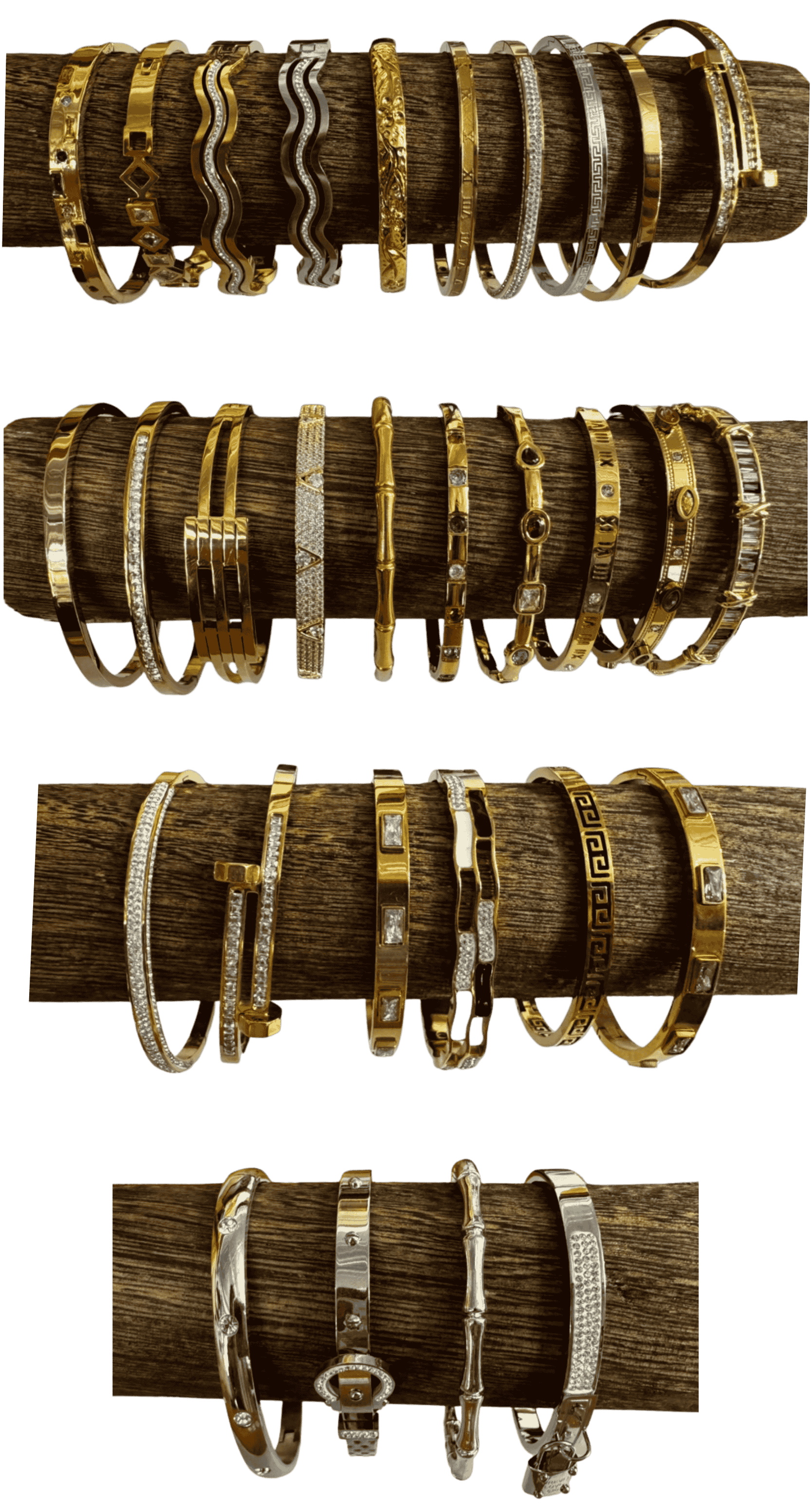 Gold-Tone & Stainless Steel Bangle Collection