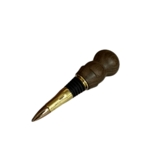 Ziricote Hand-Turned Bullet Bottle Stopper — J. Baker Louisiana