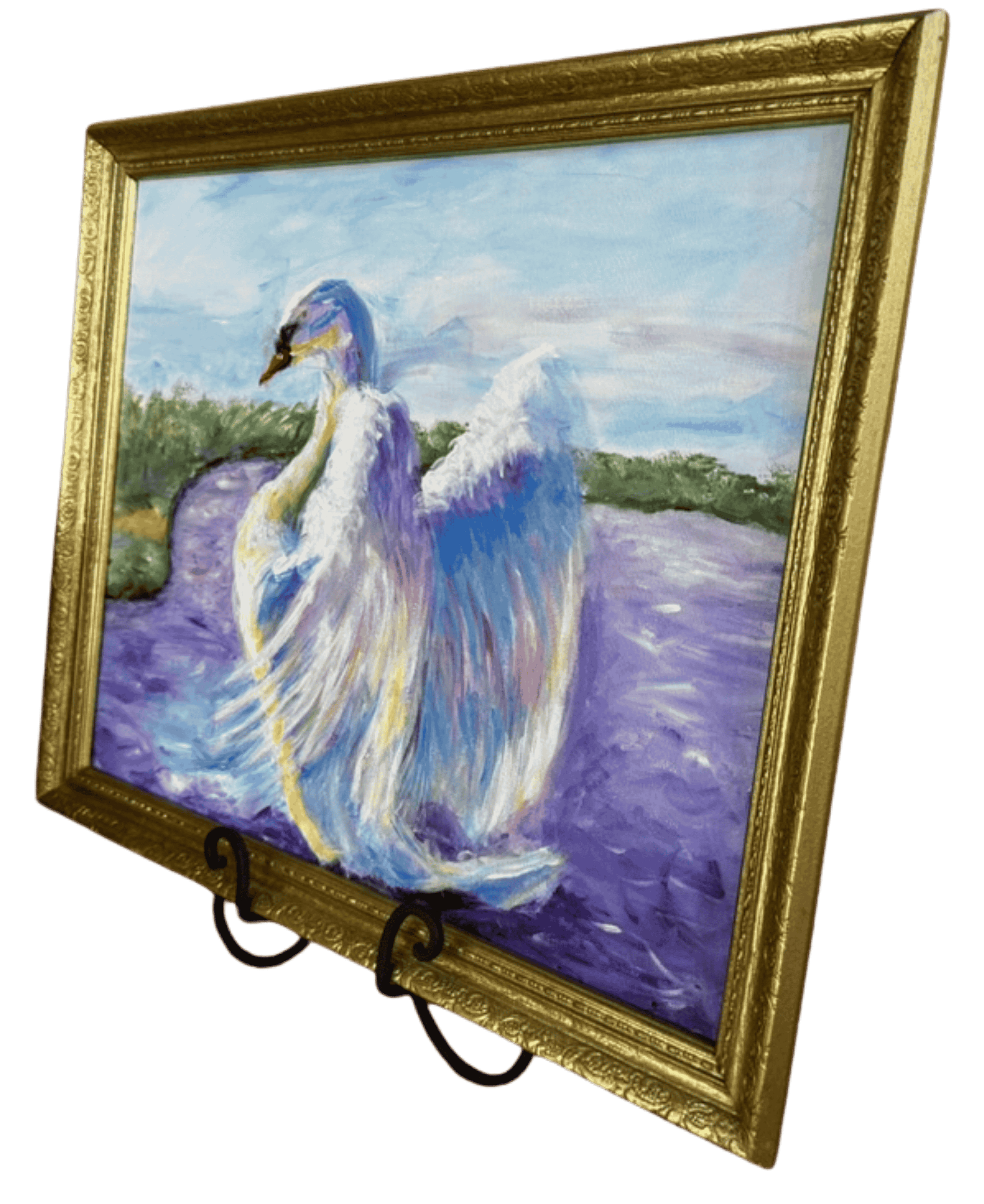 Original Art Swan Bathing in River2.png