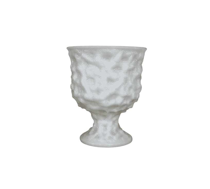 Antique Milk Glass Footed Vase