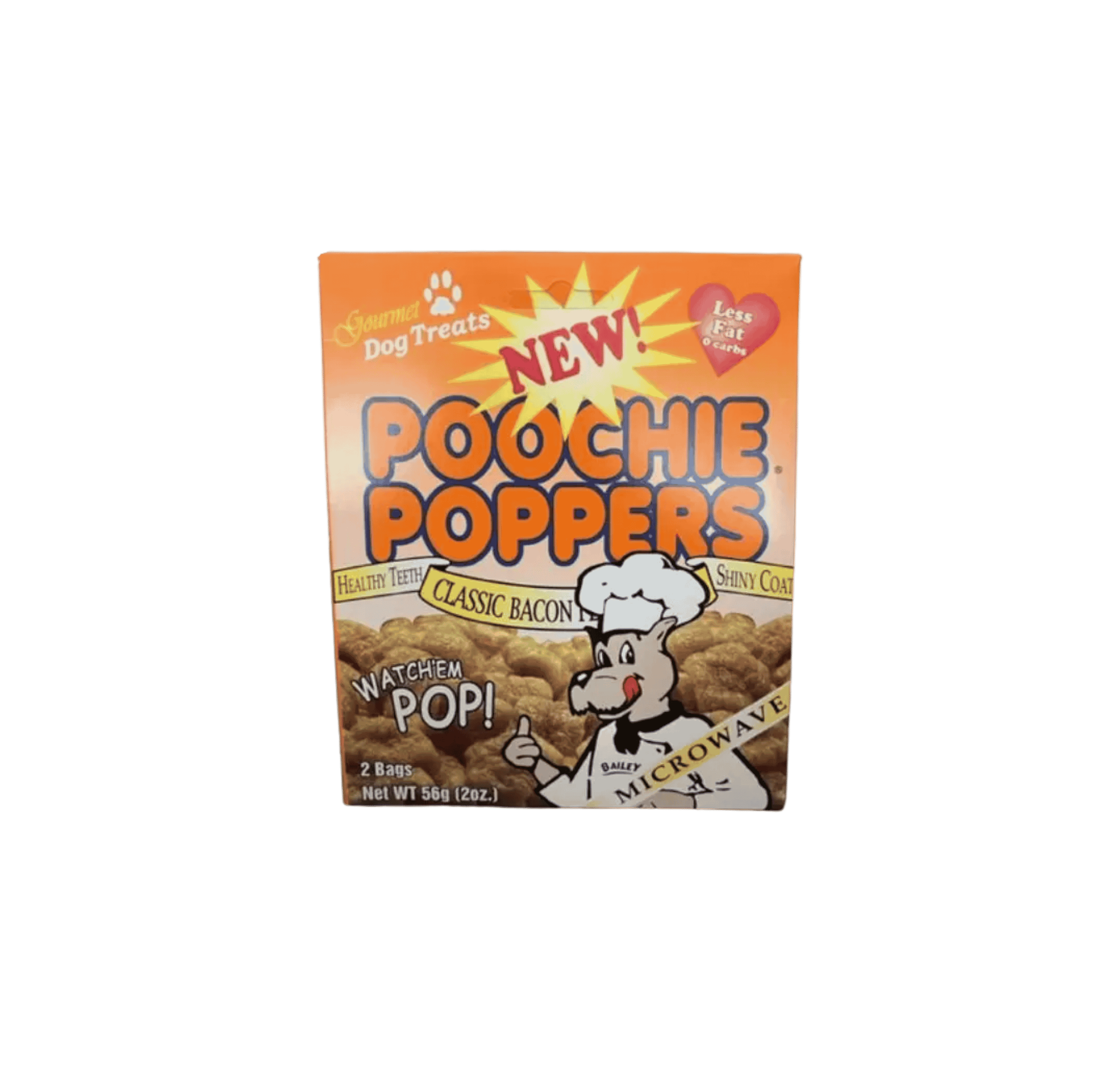 Poochie Poppers Microwave Dog Treats – Classic Bacon Flavor