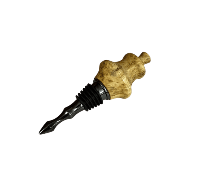 Spalted Tamarind Hand-Turned Bottle Stopper — J. Baker Louisiana