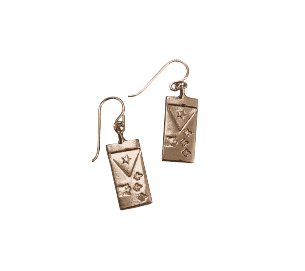 Acadiana Flag Earrings — MIMOSA Handcrafted Jewelry